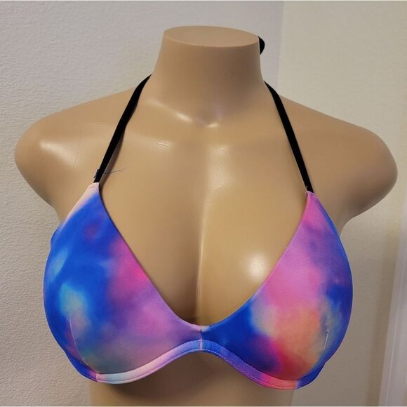 PINK VICTORIA SECRET COLORBLOCK TWO PIECE BIKINI SWIMSUITS - Picture 6 of 15